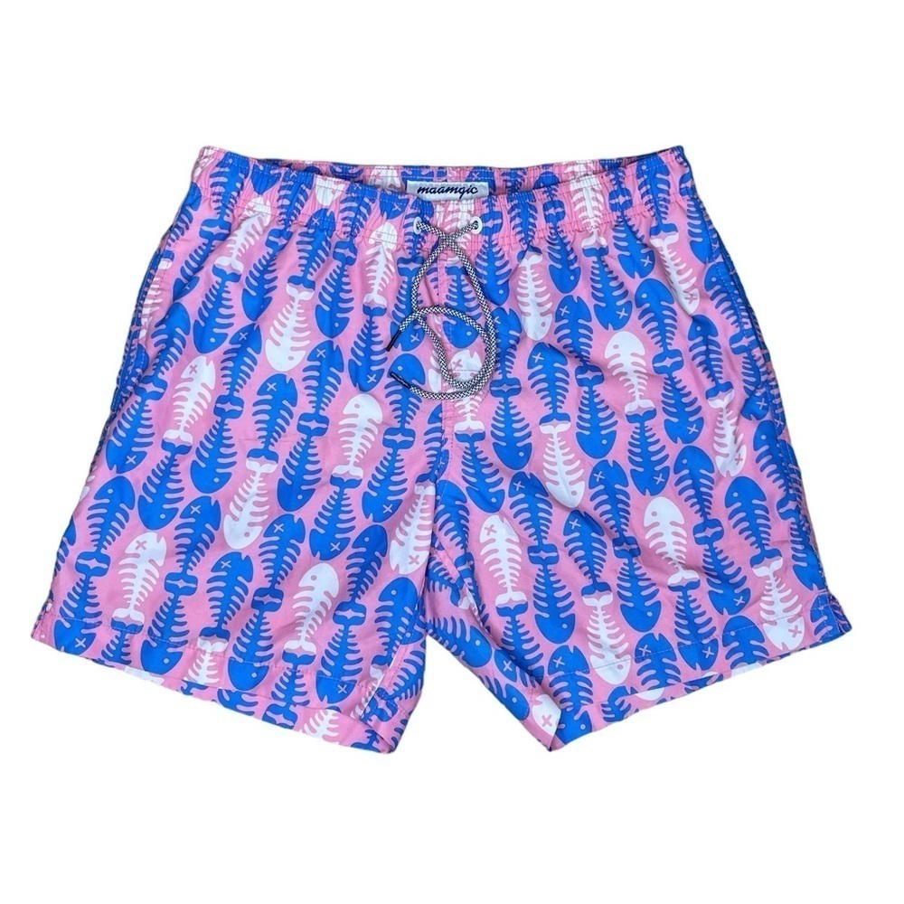 Maamgic Men’s Lined Swim Shorts Size Medium